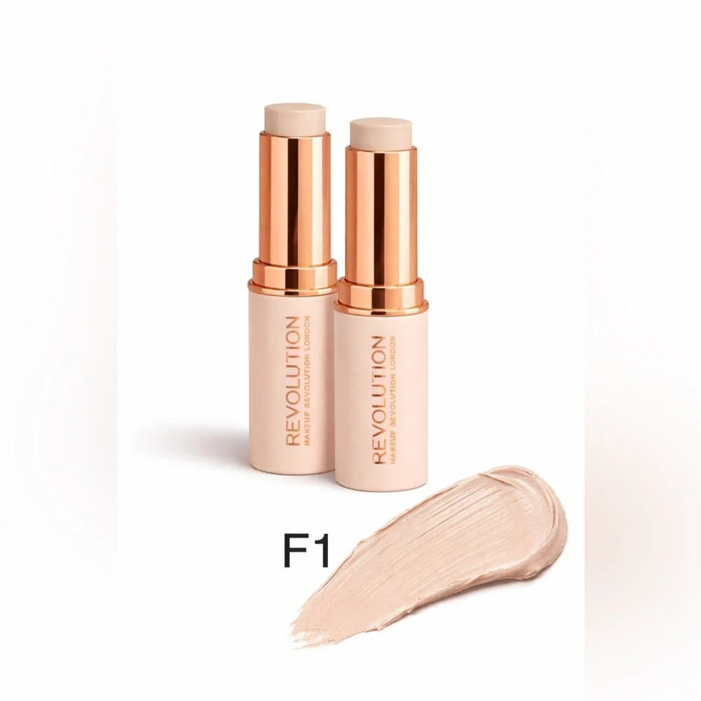 Makeup Revolution Fast‎ Base Stick Foundation F1 • 2 Pack • Fair
